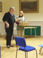 Steve and Ann rehearsing some jam and pickle action